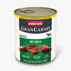 grancarno dog adult консервирана храна за кучета с дивечово месо, 800 г