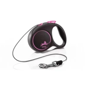 flexi black design М 5м въже, до 20кг, розово