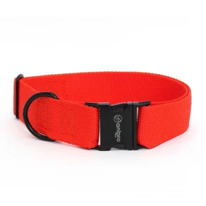 anipro extra strong black нашийник лента 40мм/45 70см червен с черна тока